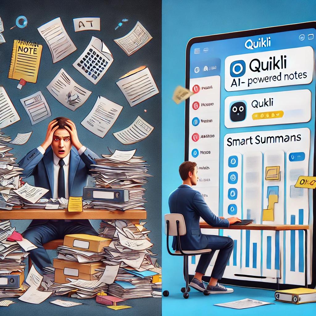 Manual Note-Taking vs Quikli AI Note-Taking